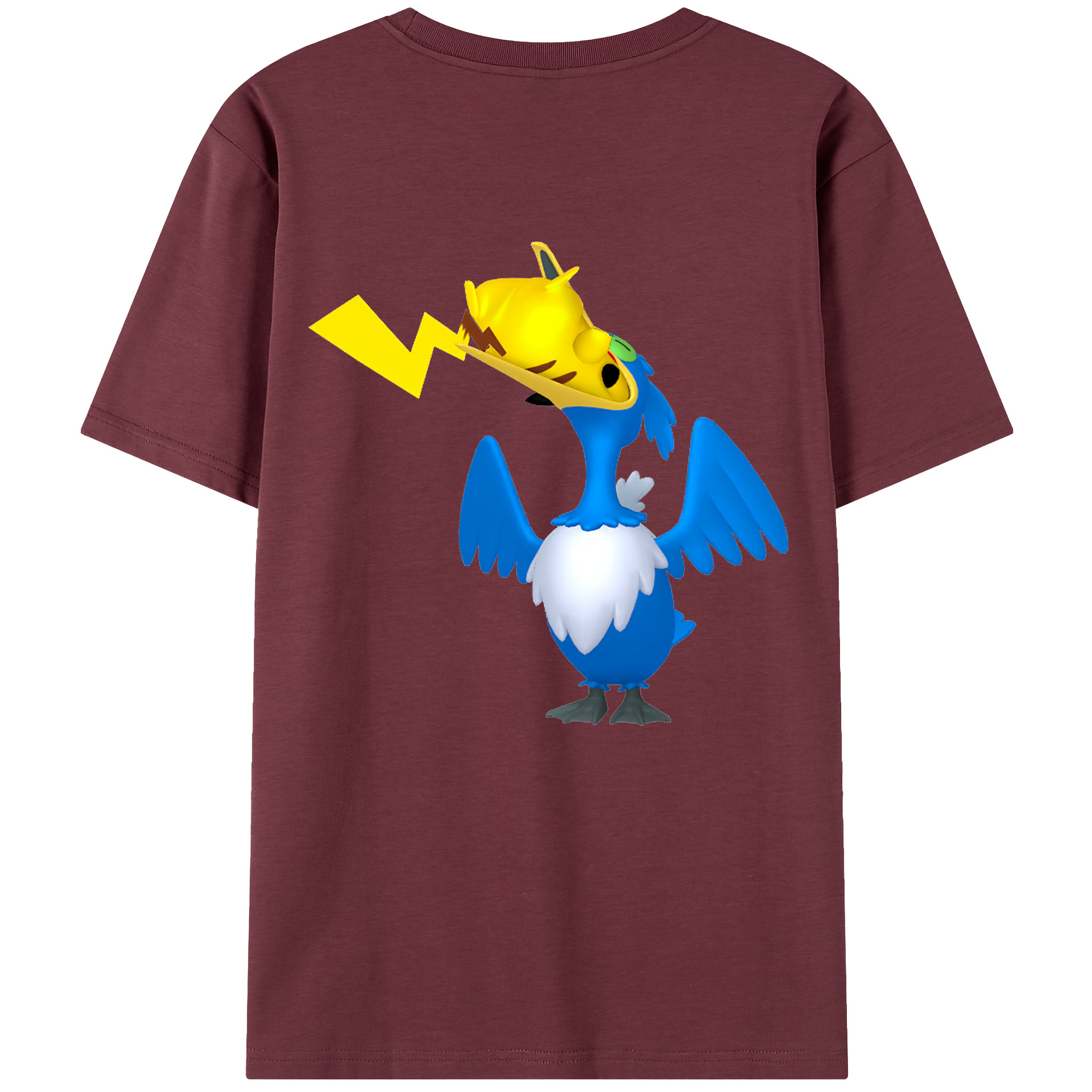 （画像用） ポケットモンスター Pokémon 綿100％半袖Tシャツ（背面プリント）